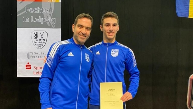 Ξιφασκία: Αργυρό μετάλλιο ο Καραμπάσης στη Λειψία!