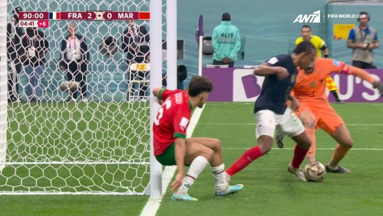 Μουντιάλ 2022, Γαλλία - Μαρόκο: Απίθανη χαμένη ευκαιρία του Χαμντάλα, έσωσε στη γραμμή ο Κουντέ (vid)