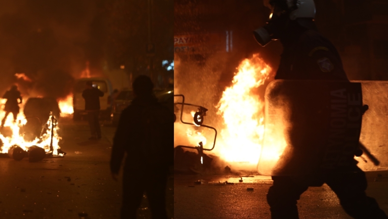ΕΛ.ΑΣ για τα επεισόδια στη Θεσσαλονίκη: «Δύο αστυνομικοί τραυματίες και 16 προσαγωγές»