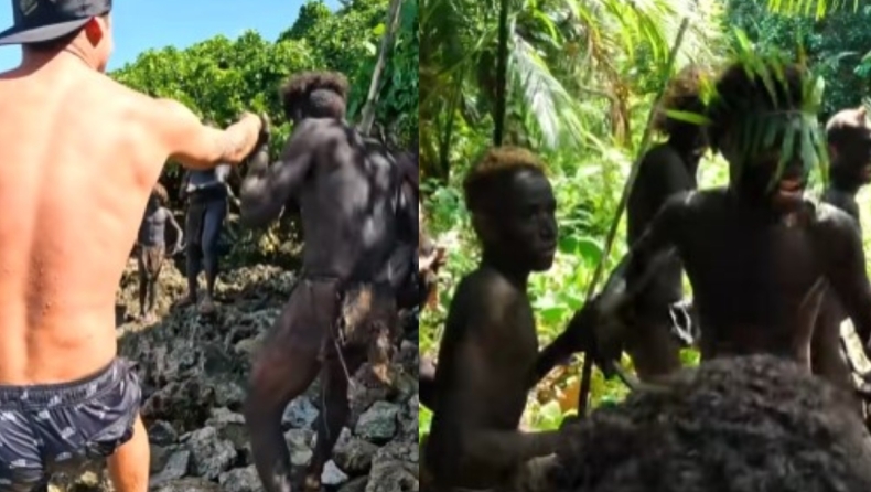  YouTuber επισκέπτεται φυλή ιθαγενών σε νησί που δεν είχε καμία επαφή με τον «έξω κόσμο» (vid)