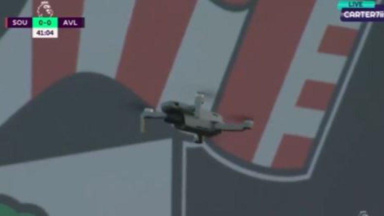 Σαουθάμπτον - Άστον Βίλα: Προσωρινή διακοπή μετά από... εισβολή drone! (vid)