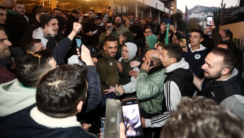 Παναθηναϊκός: Αποθέωση στο ξενοδοχείο πριν το ντέρμπι με την ΑΕΚ (vids)