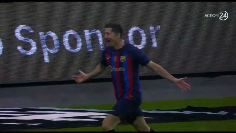 Ρεάλ Μαδρίτης - Μπαρτσελόνα: Γκάβι και Λεβαντόφσκι άλλαξαν... ρόλους για το 0-2 (vid)