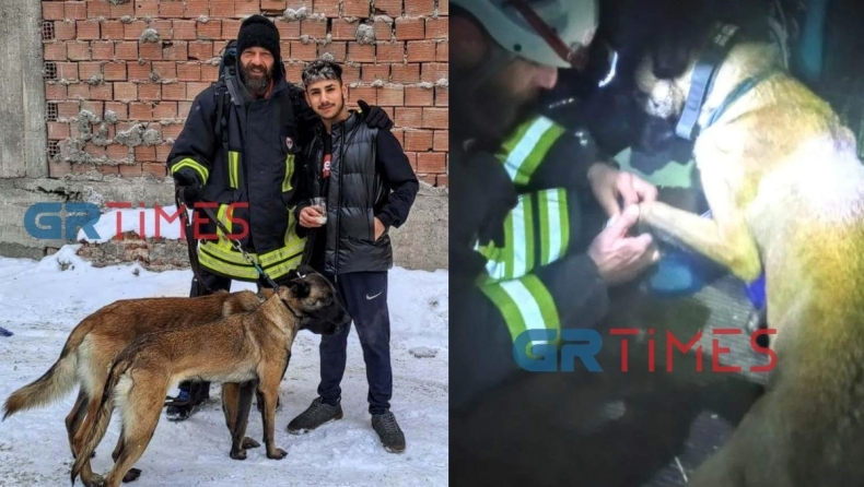 «Όποιος σε έβλεπε με σκύλο, σε καλούσε να ψάξεις»: Pepper και Buzz έσωσαν ανθρώπους στην Τουρκία