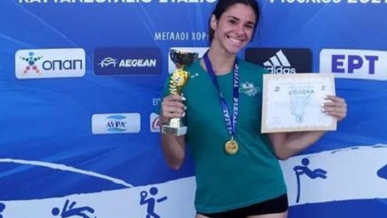 Σπουδαίο ρεκόρ η Χαβά Ντελίου στα 60μ. εμπ. Κ20