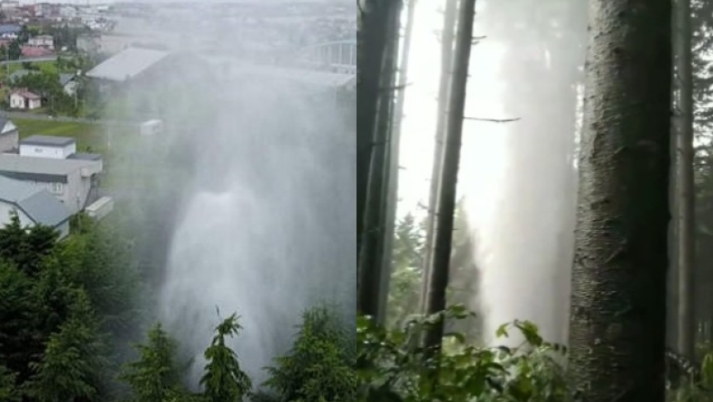  Μυστηριώδης θερμοπίδακας στην Ιαπωνία αναβλύζει νερό εδώ και δύο εβδομάδες (vid)