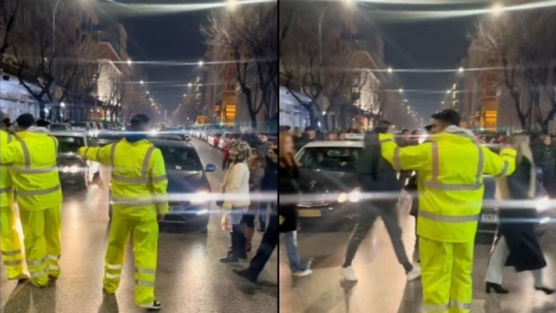 Απίστευτοι τύποι στη Θεσσαλονίκη ντύθηκαν τροχονόμοι και σταμάτησαν την κυκλοφορία στη Τσιμισκή (vid)