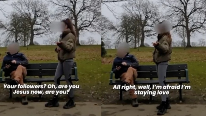  Influencer έγινε viral όταν διαπληκτίστηκε για μια θέση στο παγκάκι (vid) 