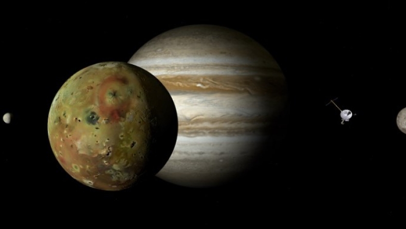 Ανιχνεύθηκε πολύχρωμο σέλας και στα τέσσερα μεγάλα φεγγάρια του Δία