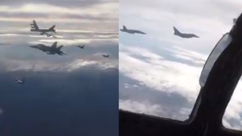 Το ΝΑΤΟ προειδοποιεί τον Πούτιν: Βίντεο με μαχητικά που συνοδεύουν βομβαρδιστικά B-52