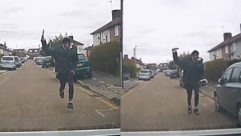 Επίδοξος κλέφτης στο Λονδίνο απείλησε άγνωστο με μαχαίρι (vid)