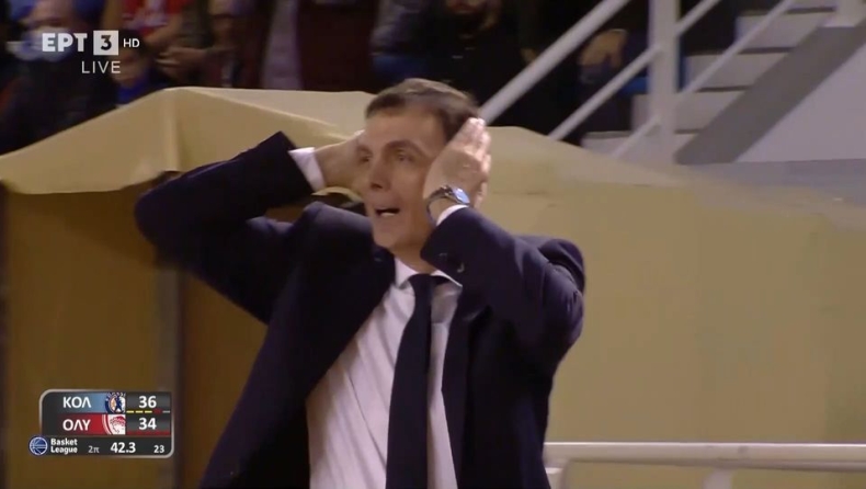 Κολοσσός - Ολυμπιακός: Ο Μπαρτζώκας... τρελάθηκε με το επιθετικό του Λούντζη (vid)