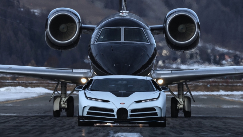 Bugatti Centodieci: Το hypercar των 8 εκατ. ευρώ σε αεροδρόμιο στις Άλπεις (vid)