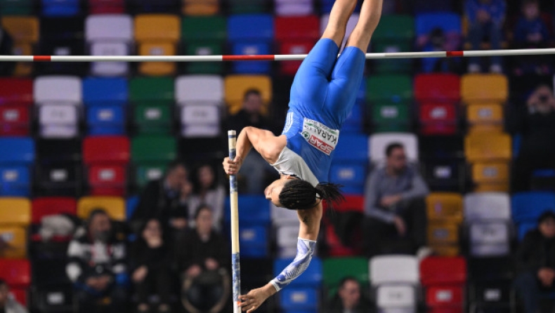 Καραλής: «Ζεστάθηκε» και πέρασε με την πρώτη τα 5,70μ.! (vid)