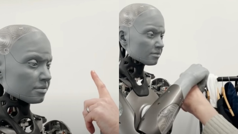 Η μοναδική αντίδραση ρομπότ όταν άνθρωπος του αγγίζει την μύτη (vid)