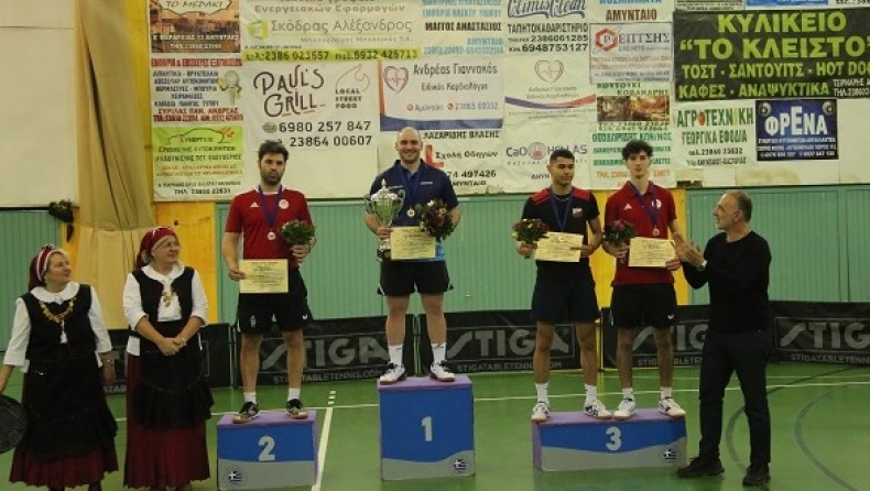 Ο Γιάννης Σγουρόπουλος αναδείχθηκε πρωταθλητής Ελλάδας στο πινγκ πονγκ