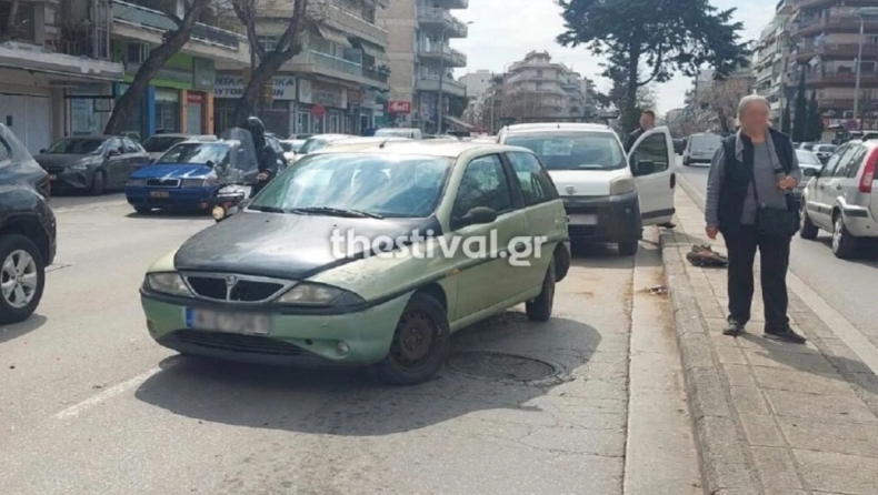 Σοκαριστικό τροχαίο στη Θεσσαλονίκη: Έπαθε ανακοπή καρδιάς και συγκρούστηκε με τέσσερα οχήματα
