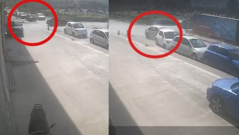 Απίστευτο τροχαίο στη Κρήτη: Οδηγός έχασε τον έλεγχο και πήρε «αμπάριζα» τρία αυτοκίνητα (vid)