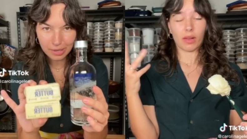  Η περίεργη συνταγή που περιλαμβάνει βούτυρο και βότκα και έχει κερδίσει τους χρήστες του TikTok (vid)