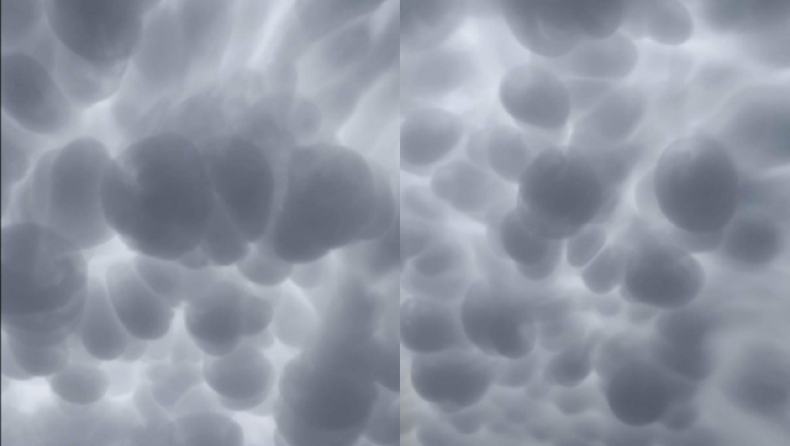 Τα Mammatus clouds εμφανίστηκαν στην Πελοπόννησο: Η εξήγησή τους (vid)
