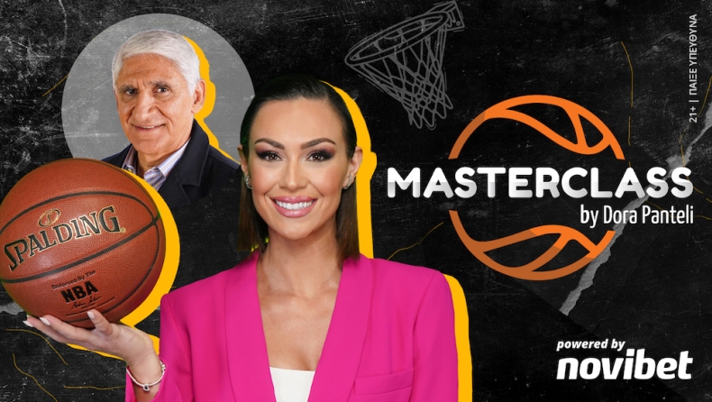 Στο δεύτερο επεισόδιο της εκπομπής Masterclass by Dora Panteli powered by novibet καλεσμένος είναι ο «Δράκος» του ελληνικού μπάσκετ, Παναγιώτης Γιαννάκης