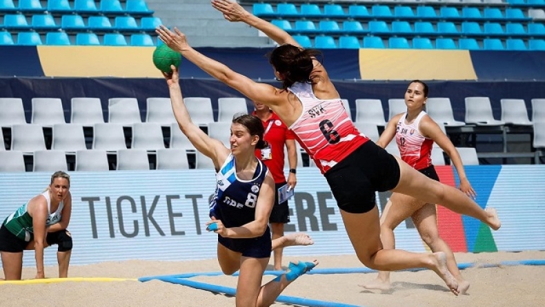Η εθνική ομάδα beach hanball γυναικών στο ευρωπαϊκό πρωτάθλημα