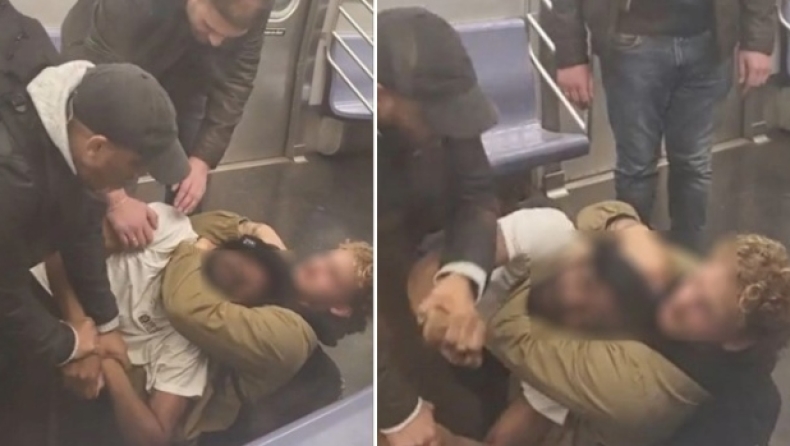 Σοκαριστικό βίντεο δείχνει την στιγμή που επιβάτης τρένου στις ΗΠΑ πνίγει μέχρι θανάτου έναν άνδρα (vid)