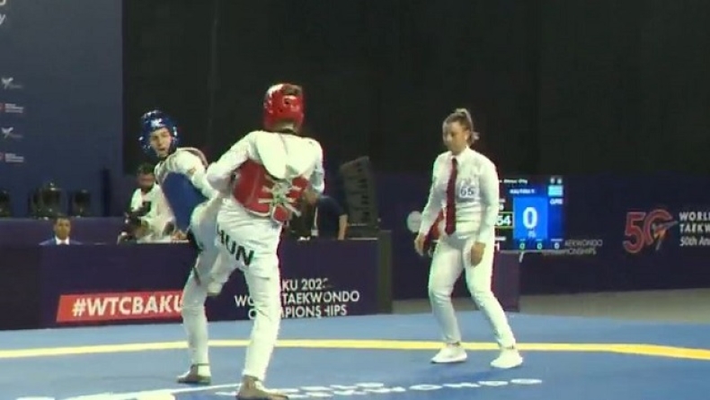 Η Φαίδρα Καλτέκη σε αγώνα τάε κβον ντο