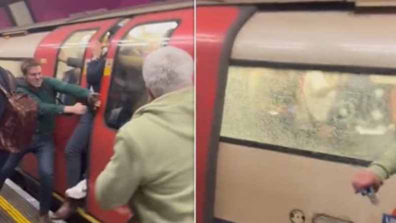 Σκηνές πανικού στο μετρό του Λονδίνου: Ξέσπασε φωτιά και οι επιβάτες έσπαγαν τα παράθυρα (vid)