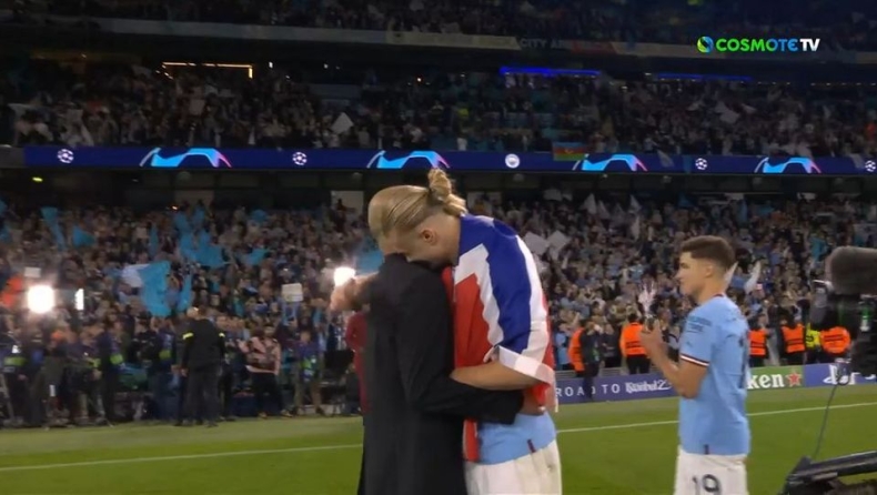 Πανευτυχής ο Γκουαρδιόλα αγκάλιαζε έναν έναν τους παίκτες του