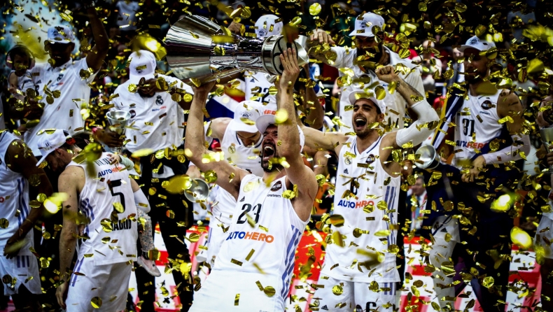 Η Ρεάλ πανηγυρίζει την κατάκτηση της EuroLeague