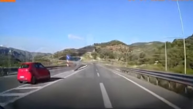 Βίντεο που κόβει την ανάσα από την Κρήτη: Βγήκε στο αντίθετο ρεύμα και δεν πήρε χαμπάρι (vid)
