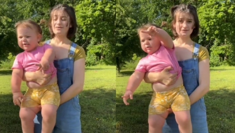 Το παιδί της έχει το ίδιο ύψος με εκείνη και είναι μόλις 18 μηνών (vid)