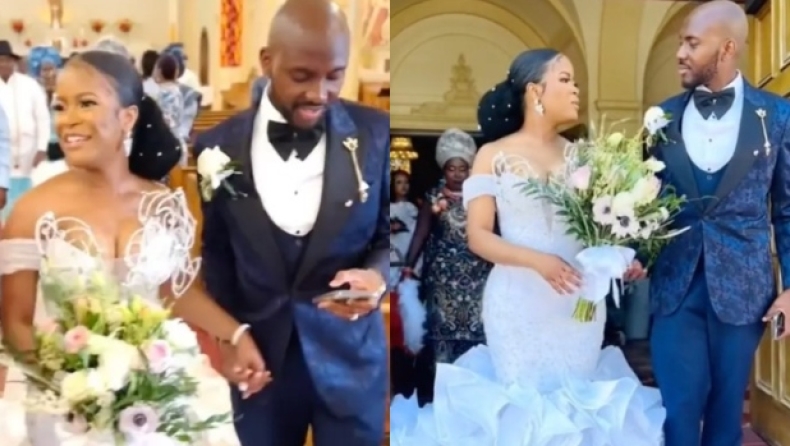 Γαμπρός έστελνε μηνύματα την στιγμή που παντρεύονταν (vid)