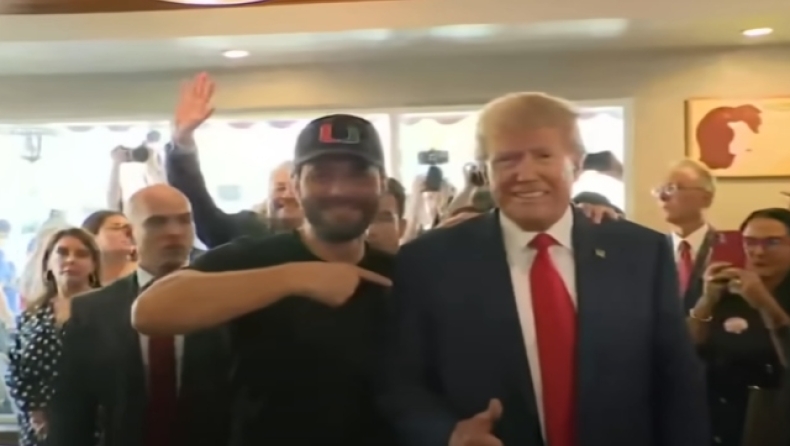 Ο Τραμπ κέρασε φαγητό τους πελάτες εστιατορίου αλλά έφυγε χωρίς να πληρώσει (vid)