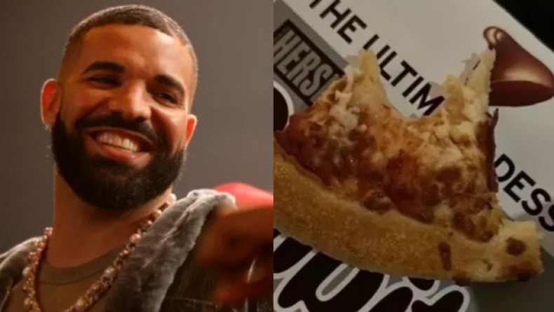 Ένα κομμάτι πίτσας που δαγκώθηκε από τον Drake πρόκειται να πουληθεί για 500.000 δολάρια
