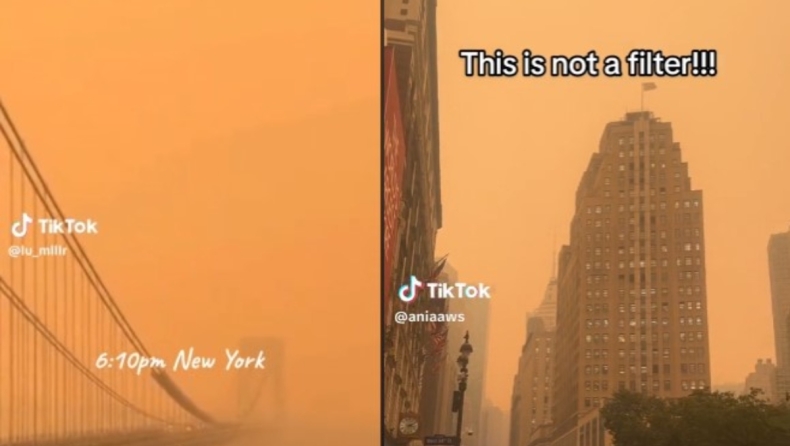 Ο τοξικός καπνός που κατακλύζει τη Νέα Υόρκη «αφαιρεί μια ώρα από τη ζωή των ανθρώπων κάθε μέρα»: Ανησυχία και στην Ευρώπη