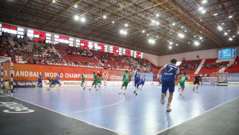 Πλάνο από το ματς της Ελλάδας με την Σαουδική Αραβία στο χάντμπολ