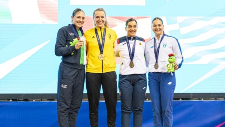 Η Κέλλυ Κυδωνάκη στο βάθρο των 3ων Ευρωπαϊκών Αγώνων της Πολωνίας