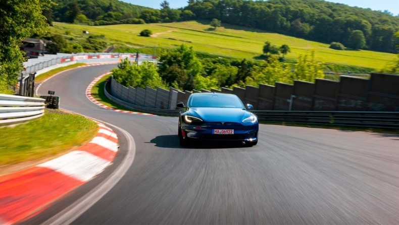 Tesla Model S Plaid: Κατέρριψε το ρεκόρ της Porsche Taycan στο Νίρμπουργκρινγκ (vid)