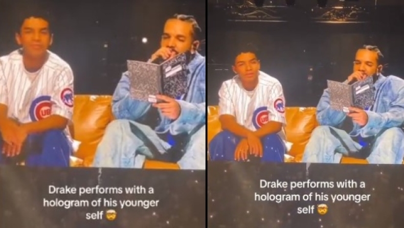 Το ολόγραμμα του νεαρού Drake εμφανίστηκε στη σκηνή αφήνοντας τους πάντες με το στόμα ανοιχτό (vid)