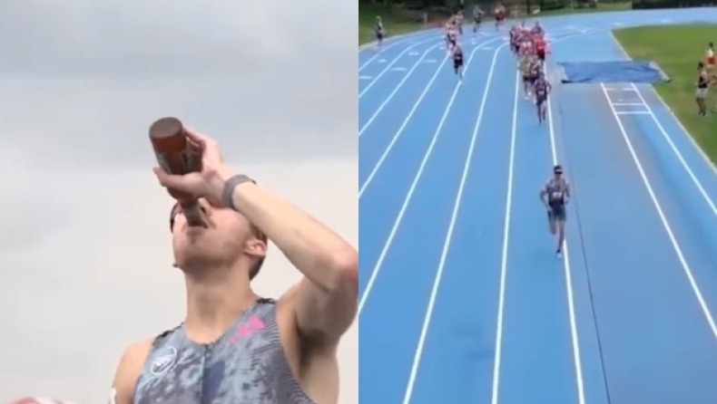 Τρέχουν και πίνουν μπύρα: Στο τέλος του αγώνα έχουν «κάνει κεφάλι» (vid)