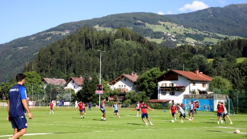 Από την προπόνηση του Ολυμπιακού