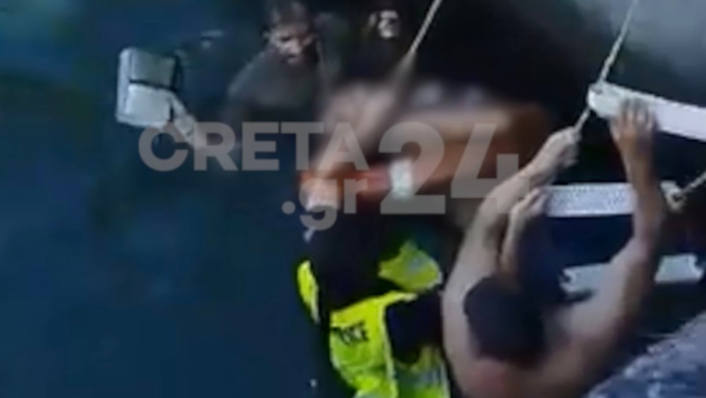 Στιγμές πανικού στο λιμάνι του Ηρακλείου: Γυναίκα βούτηξε για να αυτοκτονήσει