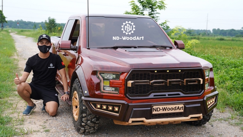Έφτιαξε ένα ξύλινο Ford F-150 Raptor μέσα σε 150 ημέρες! (vid)