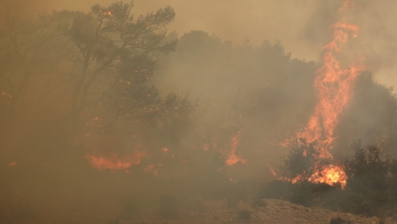 Μεγάλη αναζωπύρωση ανάμεσα σε Μάνδρα και Μέγαρα: Mήνυμα από το 112 για εκκένωση οικισμών