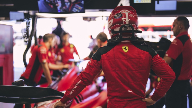 F1 - Μ. Βρετανία: Το τείχος των μηχανικών της Ferrari (vid)