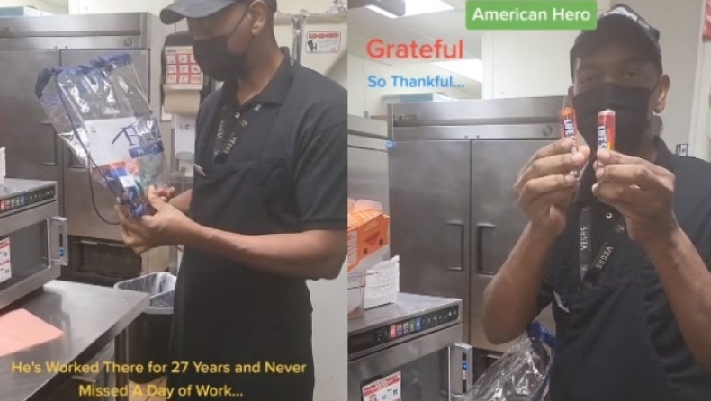 Μάγειρας δούλευε 27 χρόνια χωρίς να έχει λείψει ούτε μια μέρα από τη δουλειά: Οι χρήστες του διαδικτύου συσπειρώθηκαν και του δώρισαν 400.000 δολάρια (vid)