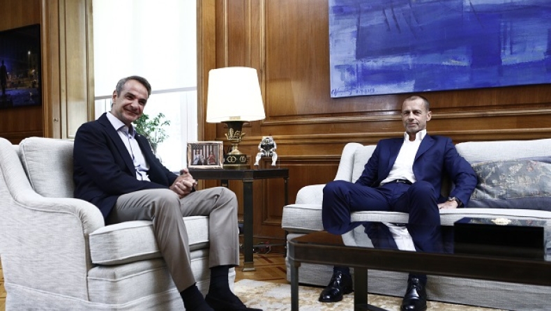 Τσεφεριν και Μητσοτάκης στο Μέγαρο Μαξιμου