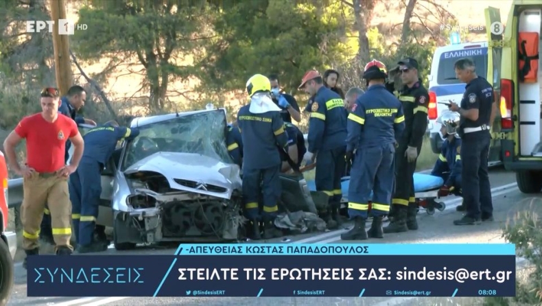 Σοκαριστικό τροχαίο στη Λεωφόρο Μαραθώνος: Γυναίκα απεγκλωβίστηκε από ΙΧ (vid)